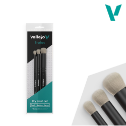 Dry Brush Set, 3 stk.