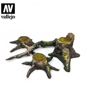 Trstubbe og gren, skala 1/35