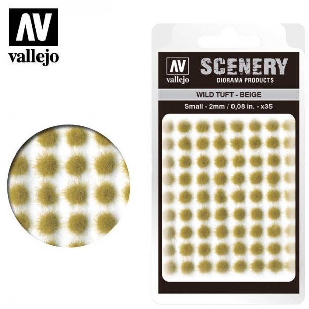 Wild Tuft - Beige. 2 mm