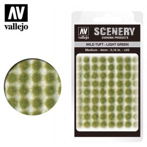 Wild Tuft - Light Green. 4 mm