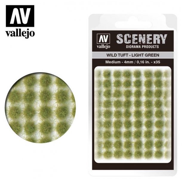 Wild Tuft - Light Green. 4 mm