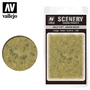 Wild Tuft - Dense Beige. 6 mm