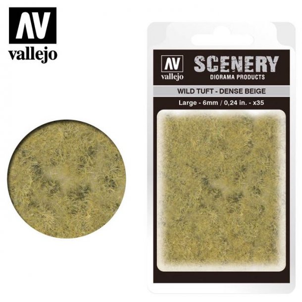 Wild Tuft - Dense Beige. 6 mm