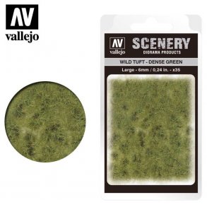 Wild Tuft - Dense Green. 6 mm