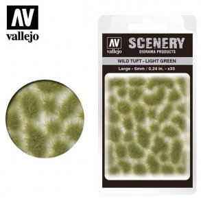 Wild Tuft - Light Green. 6 mm