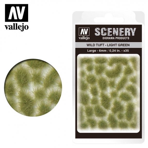 Wild Tuft - Light Green. 6 mm