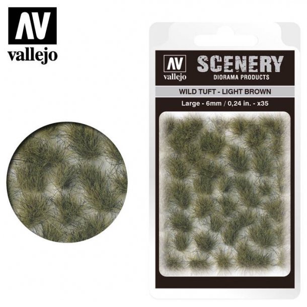 Wild Tuft - Light Brown. 6 mm