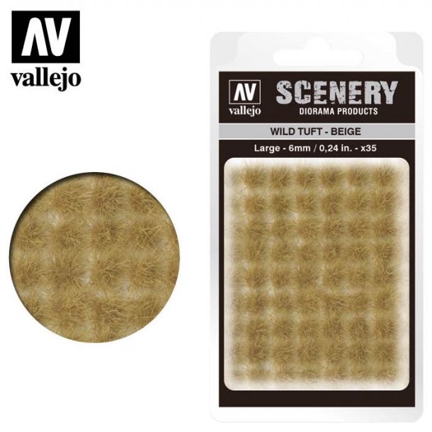 Wild Tuft - Beige. 6 mm