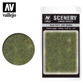 Wild Tuft - Dry Green. 12 mm