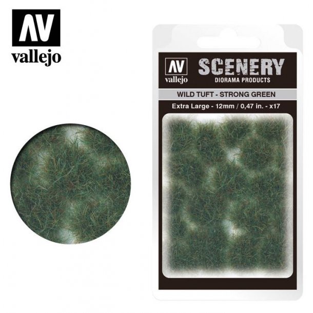 Wild Tuft - Strong Green. 12 mm