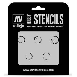 Vallejo stencils; mrker fra olietnder