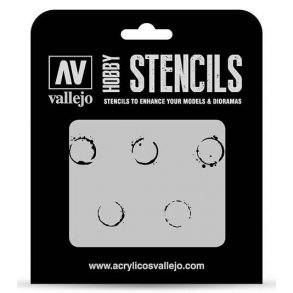 Vallejo stencils; mrker fra olietnder