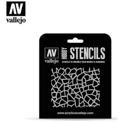 Vallejo stencils; Giraffe Camo WWII