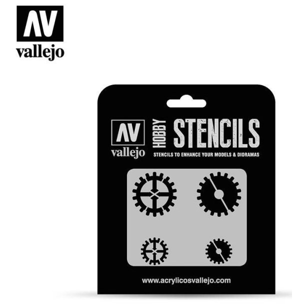 Vallejo stencils; Gear Markings