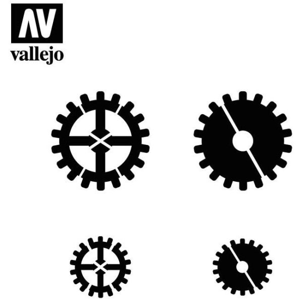 Vallejo stencils; Gear Markings