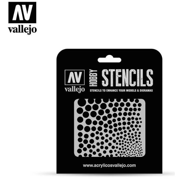 Vallejo stencils; Circle Textures