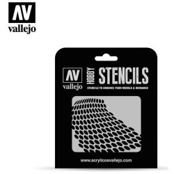 Vallejo stencils; Distorted Honeycomb