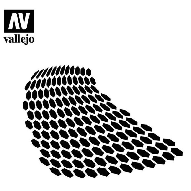 Vallejo stencils; Distorted Honeycomb