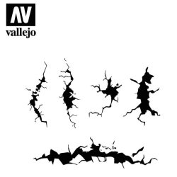 Vallejo stencils; Cracked Wall