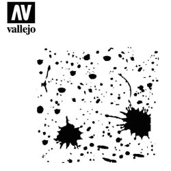 Vallejo stencils; Splash &amp; Stains