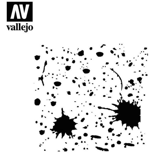 Vallejo stencils; Splash &amp; Stains