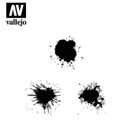 Vallejo stencils; Paint Stains