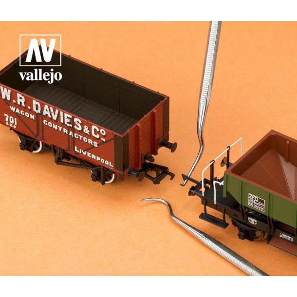 3 fine krog-vrktjer i rustfrit stl