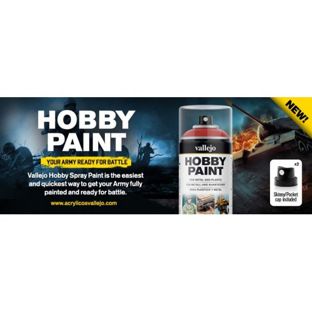 Hobby Paint - Primer AFV Panzer Grey, 400 ml
