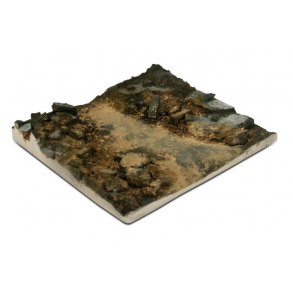 Diorama - vej med murbrokker