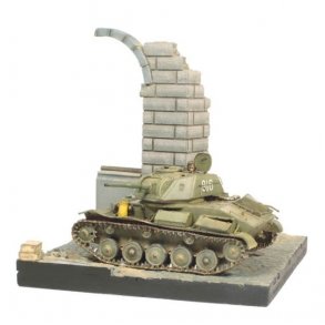 Diorama - delagt europisk bygning