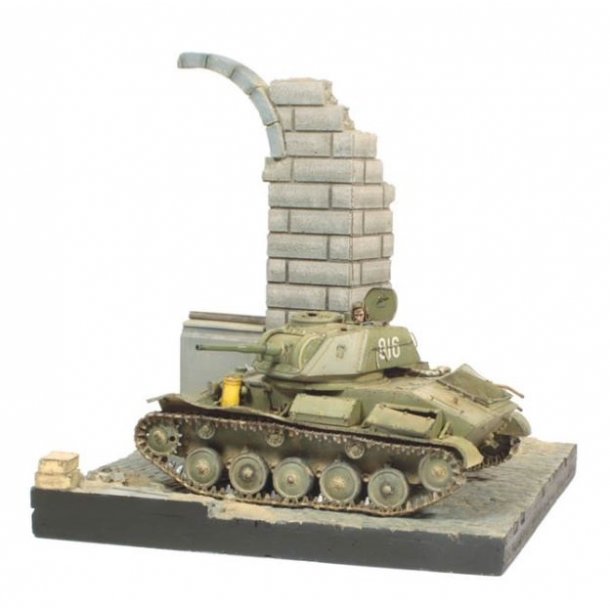 Diorama - delagt europisk bygning