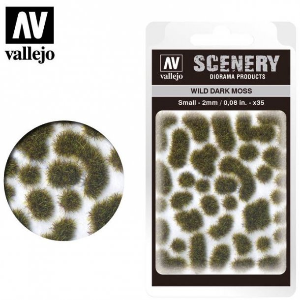 Wild Dark Moss. 2 mm