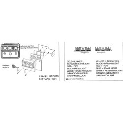 Scania baglygter - 12 V