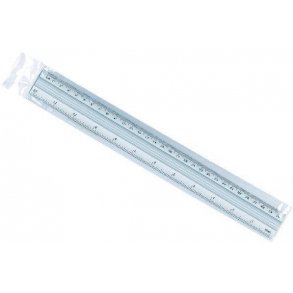 Lineal 30 cm aluminium