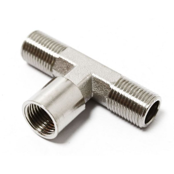 Dobbelt udtag til airbrush kompressor med 1/8 tomme gevind