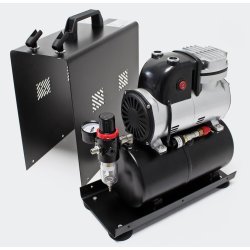 Airbrush Kompressor med lufttank og holdere