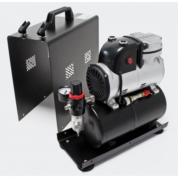 Airbrush Kompressor med lufttank og holdere