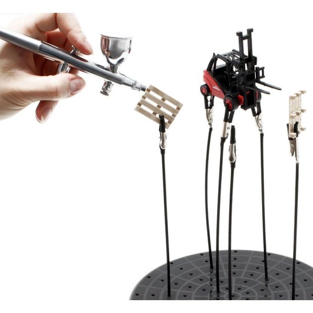 Airbrush materialeholder