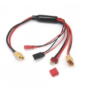 Ladekabel med 4 forskellige batteristik