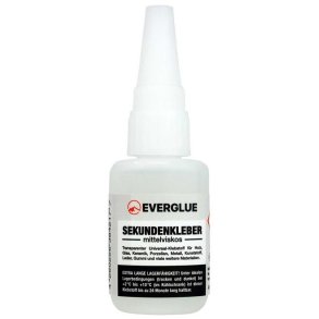 Sekundlim, medium flydende. Flaske med 20 gram