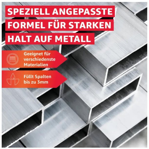 Epoxy 5 minutter METAL, 2 x 100 gram