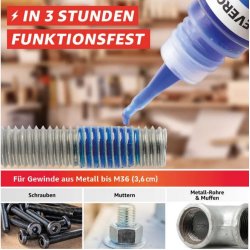 Lse-gel til skruer og mtrikker - mellem styrke, 22 gram