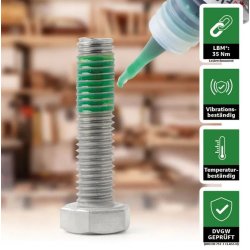 Lse-gel til skruer og mtrikker - hj styrke, 22 gram