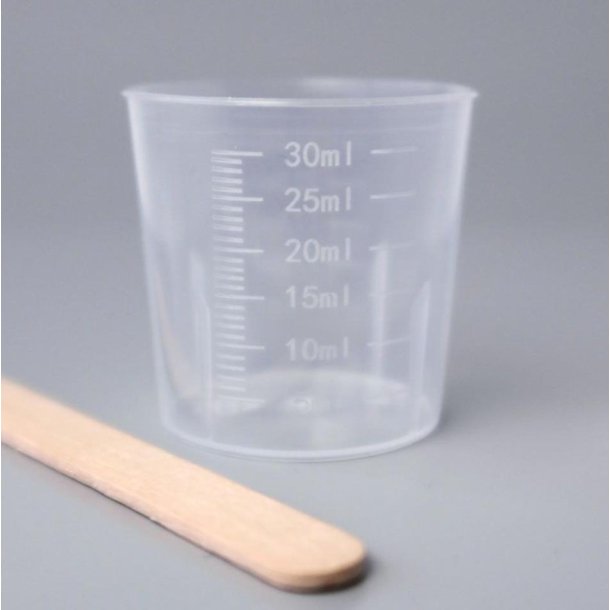 Blandebger 30 ml med rrepind, 5 st