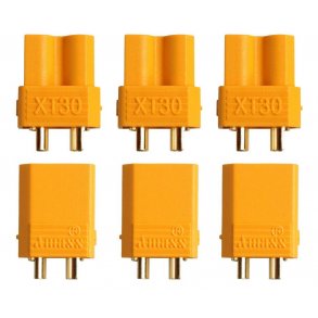 XT-30, han og hun stik, 3 par