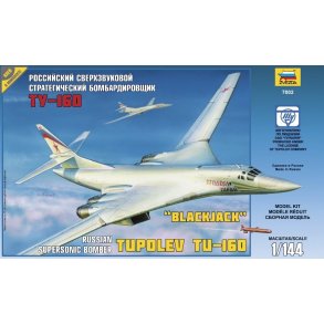 TU-160 Russisk supersonisk bombefly, skala 1/144