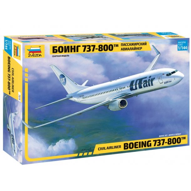 Boeing 737-800 med SAS decals, skala 1/144